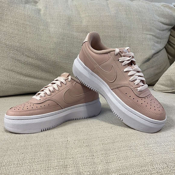 pink nike platform sneakers